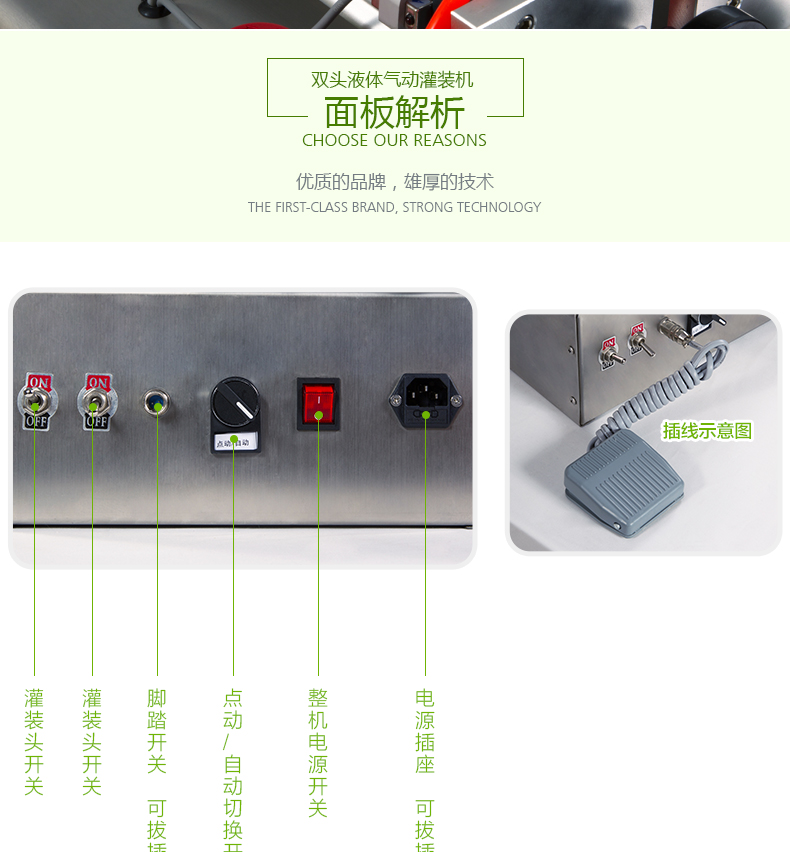 bsb氣動(dòng)小型定量灌裝機(jī) 面板控制